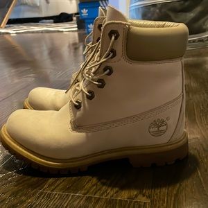 Timberland off white hidden platform heel size 7.5